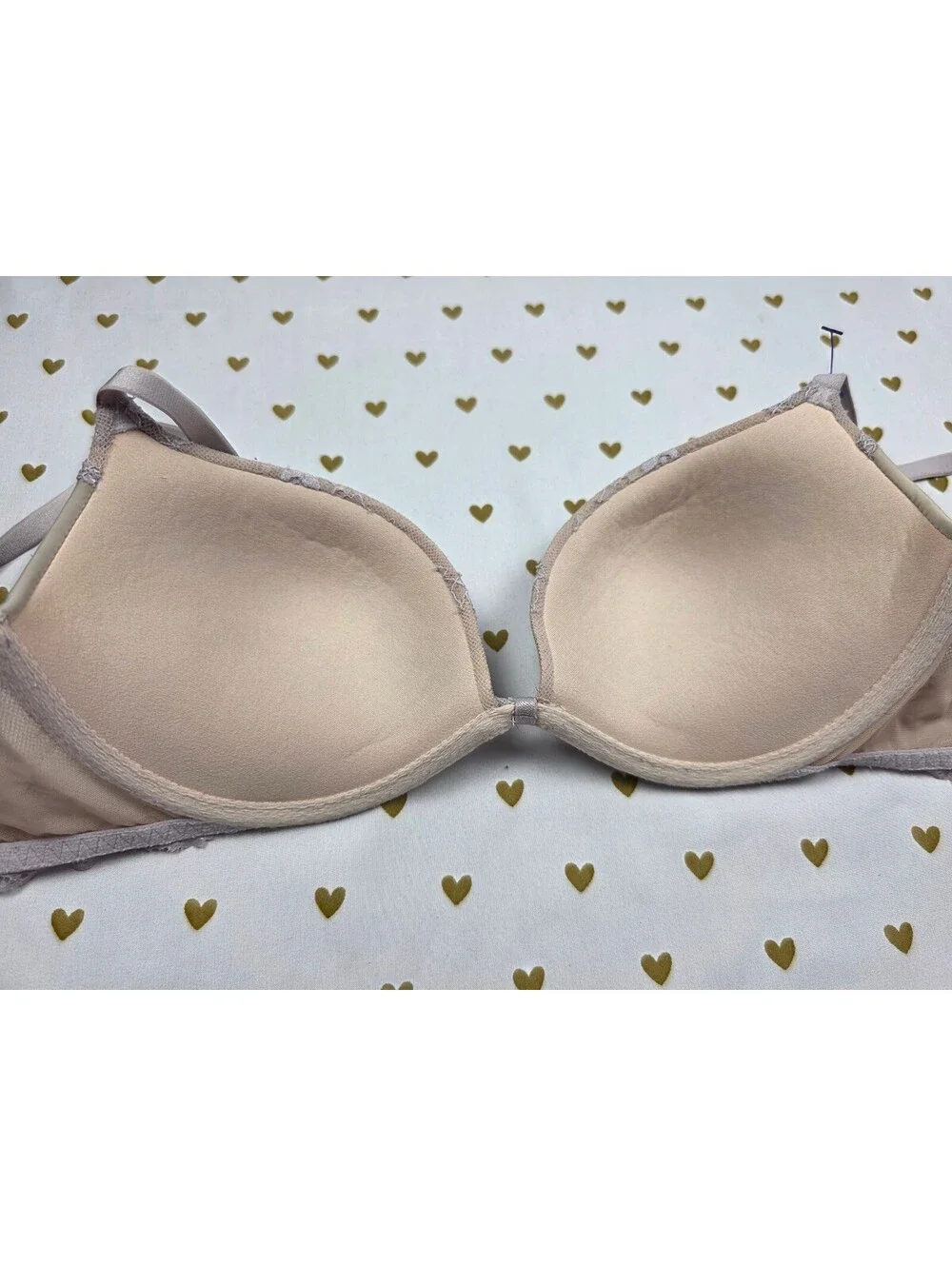 Victorias Secret Vintage Padded demi balconette Bra 32C
